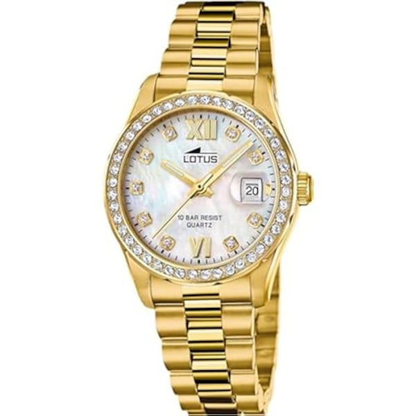 Montre Femme - LOTUS Freedom Collection 18979/1 - Læderrem - Perlemor - Vandtæt 3 ATM pärlemor