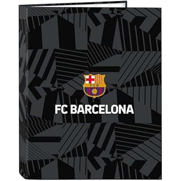Ringbind - SAFTA - F.C. Barcelona - Sort - 4 ringe - Holdbar - Til børn