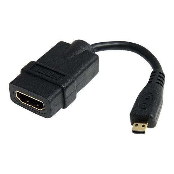 High Speed HDMI Adapter Kabel - STARTECH.COM - HDMI til Micro HDMI Converter - Sort