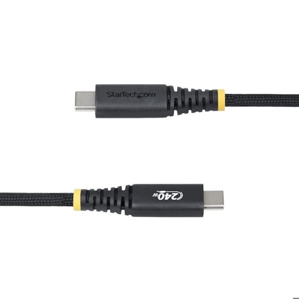 USB-C-kaapeli - STARTECH - 2m - 240W - Silikoni - Musta