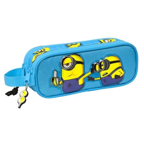 Skolepenalhus - Minions - Minionstatic - Blå - 300D polyester - 21 x 8 x 6 cm Blå