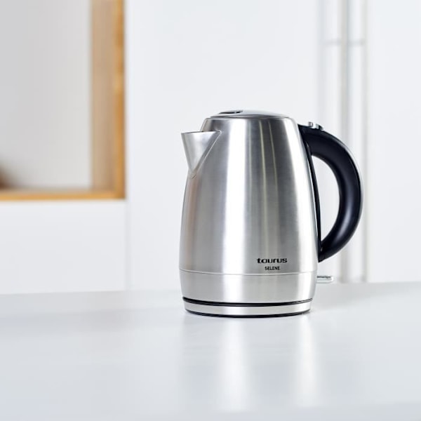 TAURUS Selene vattenkokare - 2200W - 1,7L - Automatisk avstängning - Anti-fingeravtryck rostfritt stål