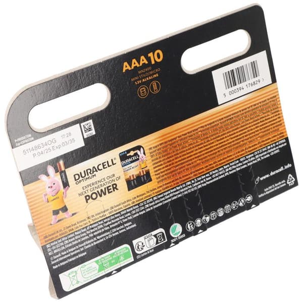 Duracell Plus Power Boost Pile LR3 (AAA) alkalinen 1.5 V 10 kpl