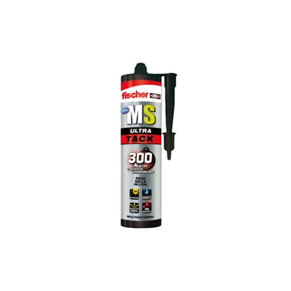 Mastic - FISCHER - Ultra Tack - vit - 290 ml - hög hållfasthet - utan lösningsmedel Vit