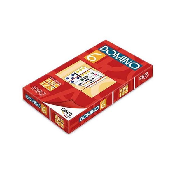 Domino spil Double 6 - CAYRO - Børneversion - Double 6 - Klassisk spil - Papkasse - Rejseformat