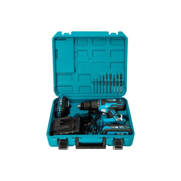 KOMA 20V slagboremaskine - 2 2Ah batterier - 1 oplader - 08750