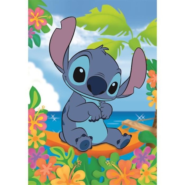 Puzzle Stitch 104 bitar, För barn från 3 år, Temat tecknade filmer, CLEMENTONI