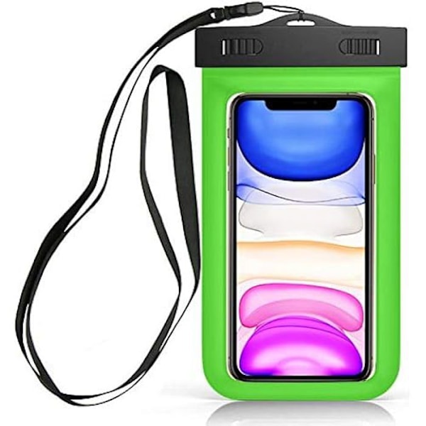 Sovica vedenpitävä pussi, joka on yhteensopiva Xiaomi Redmi Note 7 IPX8 Certificate Waterproof Case Cover -vedenpitävän kotelon kanssa (vihreä) Grön