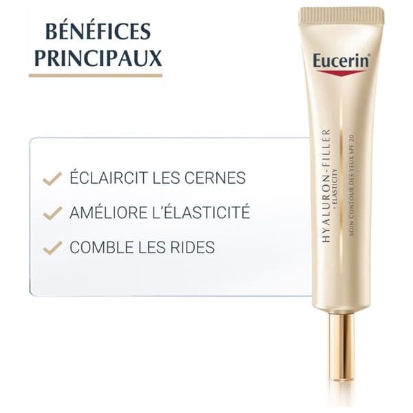 Eucerin Hyaluron-Filler + Elastisuus Silmänympärysvoide SPF20 15Ml Hvid