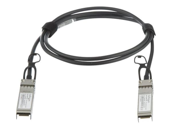 1 m suora kytkentä SFP+ kaapeli - STARTECH - Twinaxiaalinen - Musta