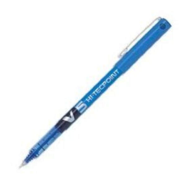 Rullapallokynä - PILOT - V5 Hi-Tecpoint - Hieno kärki 0,5 mm - Sininen nestemäinen muste Blå