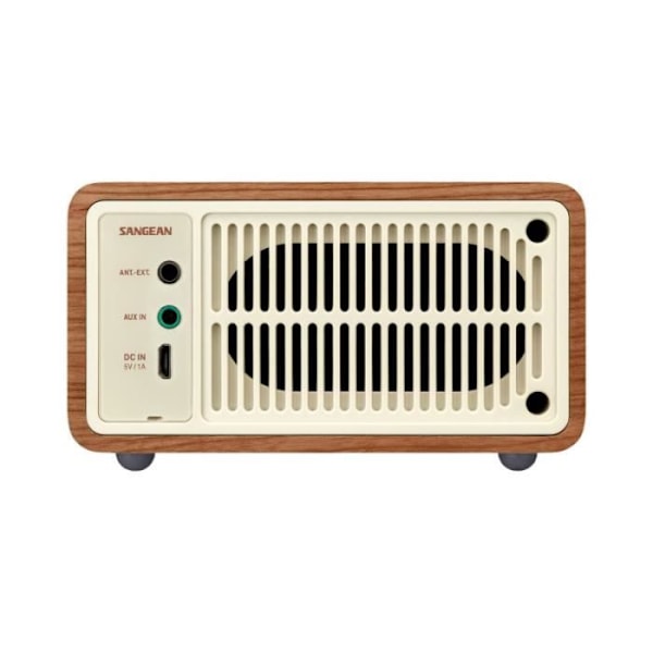 Bærbar radio - SANGEAN - ÆGTE MINI - Bluetooth - FM - Valnød trætaske Valnöt