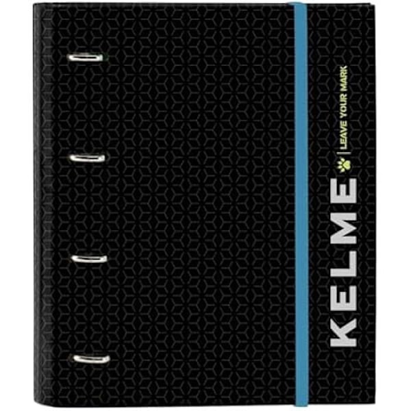 Classeur - SAFTA - Kelme Iron - 4 ringe på 35 cm - 100 ark A4 - Sort hård omslag sort