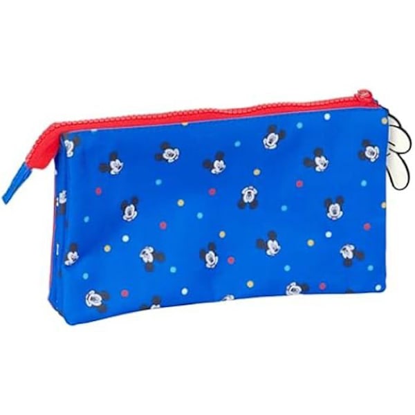 Trousse Triple - SAFTA - Mickey Mouse - Bekväm - Mångsidig - Hög Kvalitet