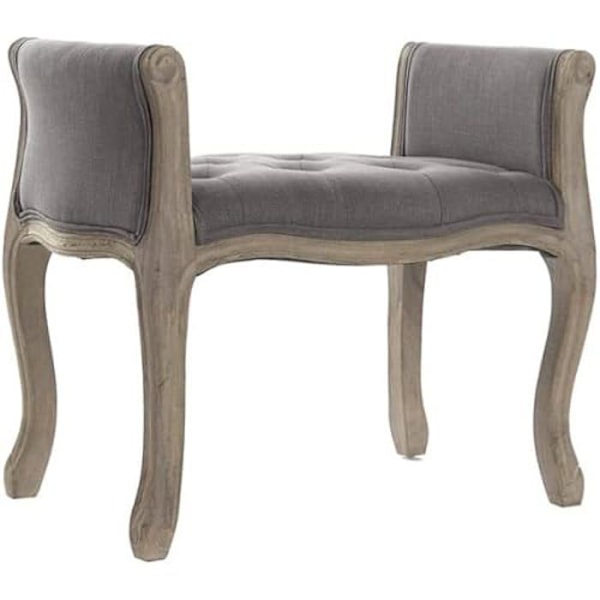 Opbevaringskiste - DKD HOME DECOR - Linned Grå - Gummitræ - 71 x 48 x 60 cm - Moderne design Grå
