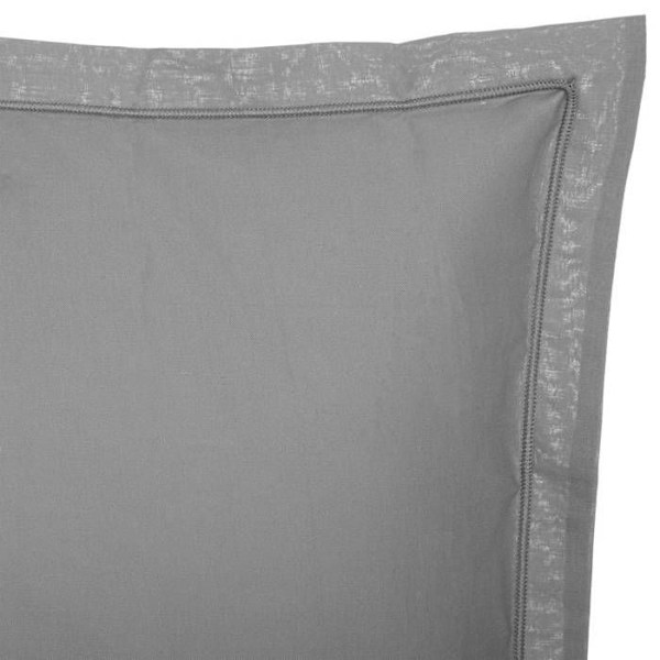 Pudebetræk - Musgrå - 50x70 cm - 100% Bomuld - Vaskbart - OEKO-TEX certificeret grå