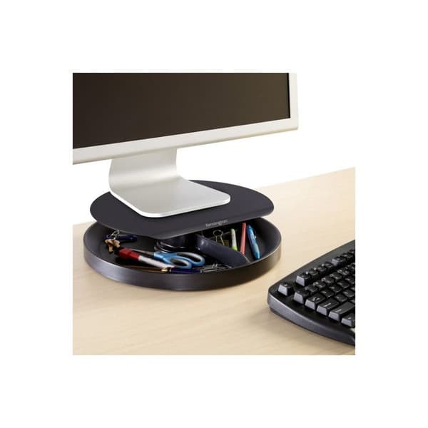 Monitorstativ - Kensington - SmartFit Spin2 - Sort - Justerbar højde - 360° roterende base