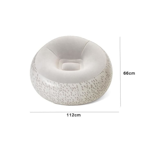 Ilmapatja - BESTWAY - Pyöreä 122 x 66 cm - 3 väriä - Kestävä vinyyli - Mukava 3 matchande färger