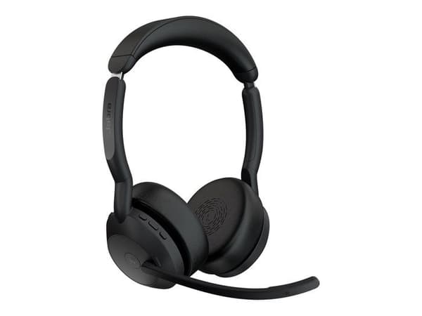 Headset - Bluetooth - trådløst - USB-C - Jabra - Jabra Evolve2 55 MS Stereo - headset - med ladestander