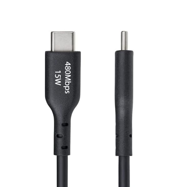 StarTech.com USB-A - USB-C 2m latauskaapeli, nopea lataus 3A, USB 2.0