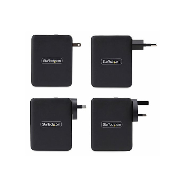 StarTech.com 140W USB-C Seinä Sort