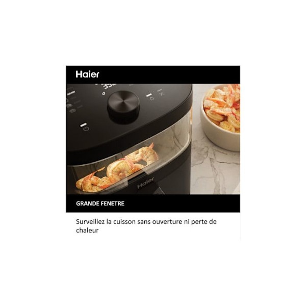 Luftfryer - Haier - HAF5TWA Series 5 - 9 i 1 - 7 L - Sort sort