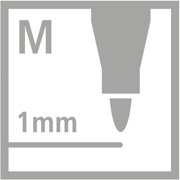 Värikynät - STABILO - Pen 68 - 15 kappaleen pakkaus - Sekoitettu värivalikoima - Kärki 1,0 mm Assortis, 5 fluo