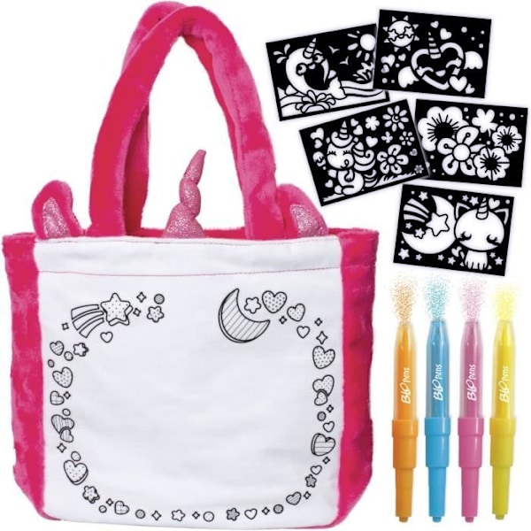 Blopens - LANSAY - Styl'bag - 5 skabeloner - 1 unicorn taske - Fra 6 år Flerfärgad
