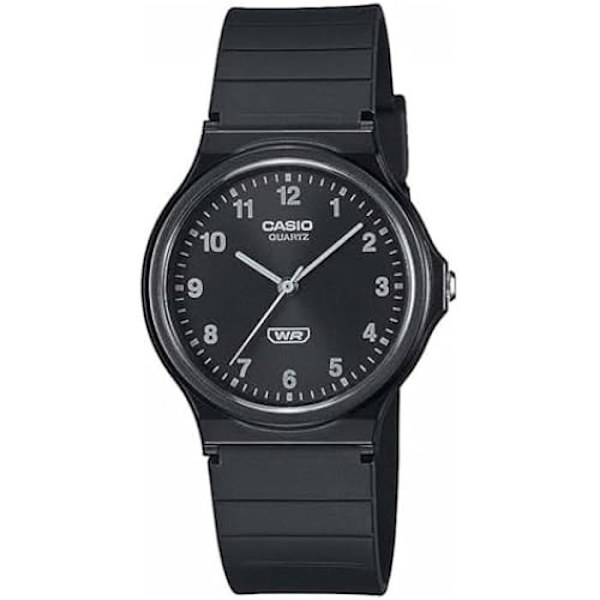 Unisex ur Casio Collection Sort MQ-24B-1BEF - Kasse og rem i plast Svart