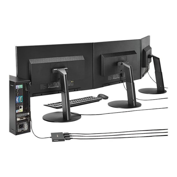 Videodistribution - STARTECH.COM - MSTMDP123HD - Mini DisplayPort til 3x HDMI - MST Hub - Sort