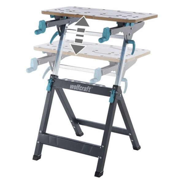 Spændearbejdsbord og maskinstøtte - wolfcraft - Master 750 ERGO - Højdejusterbar - 6871000