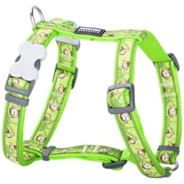 Koiran valjaat - RED DINGO - Monkey Lime Style - 36-54 cm - 30-48 cm - Monivärinen mångfärgad