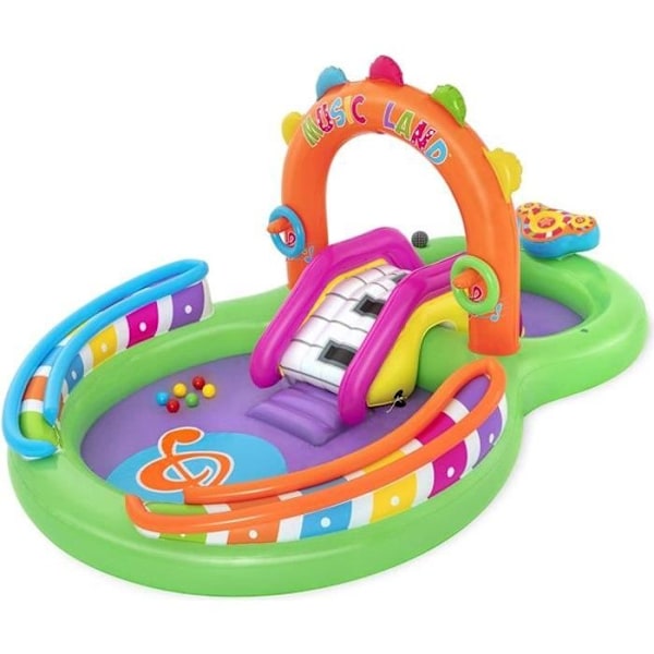 Bestway 53117 Sing and Splash puhallettava vesileikkikeskus, 2,95 m x 1,9 m x 1,37 m Flerfärgad