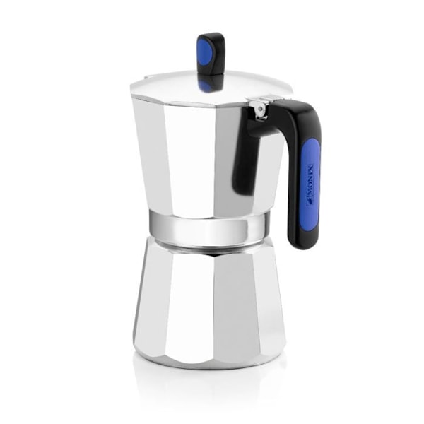 Italiensk kaffemaskine - Monix - 23352 - Aluminium - 9 kopper - Tåler ikke opvaskemaskine