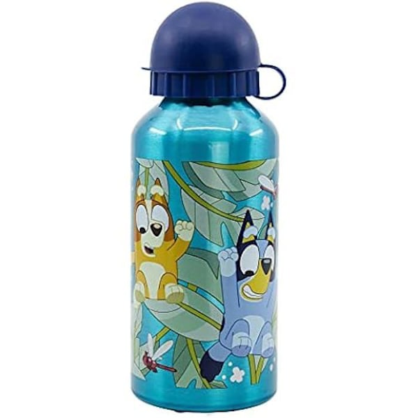 Uudelleenkäytettävä alumiinipullo lapsille - Stor Bluey - 400 ml - Disney - Sininen
