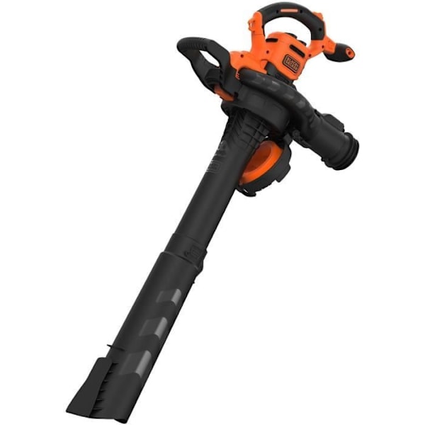 BLACK+DECKER Ledningsbaseret støvsuger, blæser og nedbryder - BEBLV300-QS - 3000 W - 72L pose - Bi-rørsystem Orange, Svart