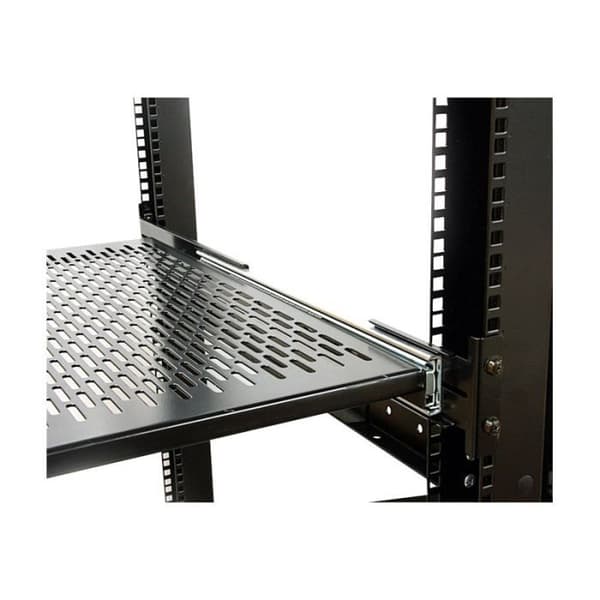 STARTECH skydehylde til 2U serverrack - Justerbar dybde 48 cm - 23 kg - Koldvalset stål (CRS) - 22,68