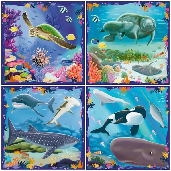 Pussel Barn, Pussel UP!, De marina djur, från 5 år, 12004004, Ravensburger