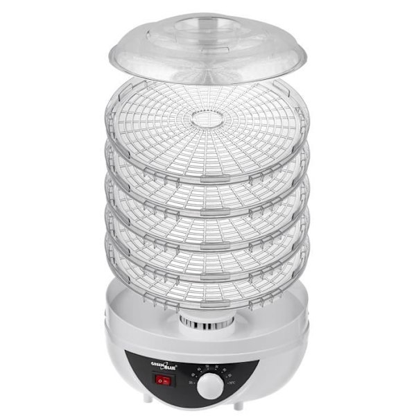 GreenBlue-sienien, vihannesten ja hedelmien kuivauslaite, 250W, 5 tasoa, erittäin hiljainen
