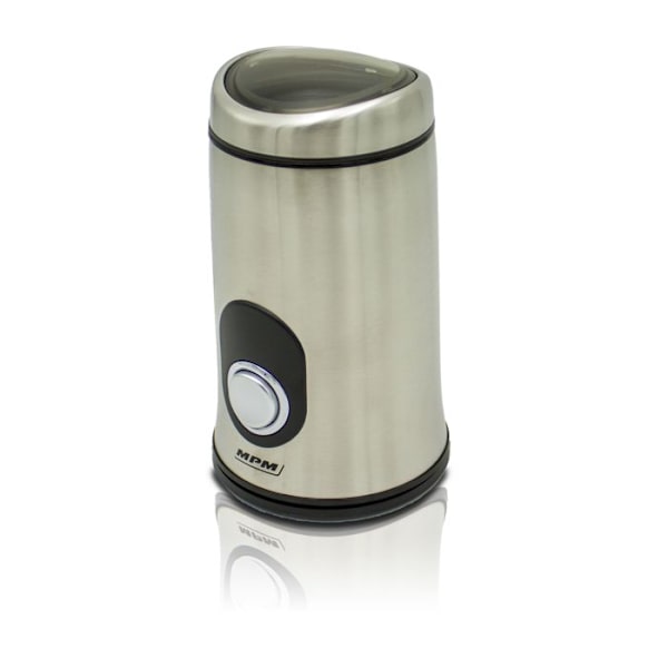 Sähkökahvimylly, Siemeniä ja Pähkinöitä, Kaksoisterä Ruostumatonta Terästä, Jauhaminen 115 g/min MPM MMK-02M 150W Hopea 07485