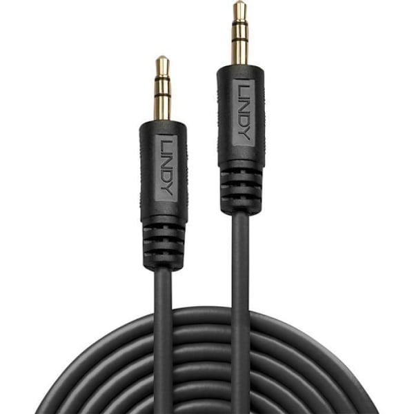 Lydkabel - LINDY - 35642 - 2 m - Han 3,5 mm stik - Sort - Stereo svart