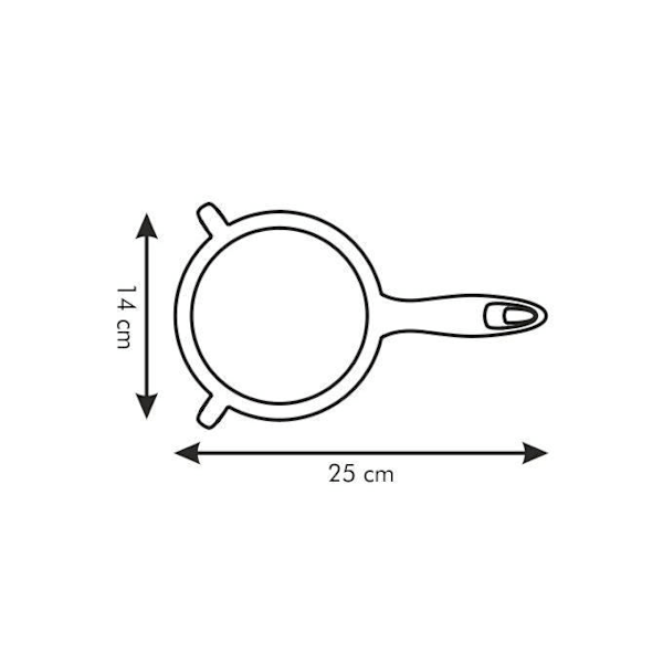 Tescoma 420604, Plast, Rustfrit stål, Blå, Rustfrit stål, Presto, 14 cm, 250 mm