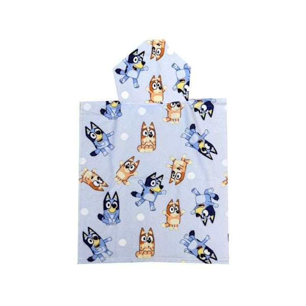 Poncho - Bluey - Barn - 100% Polyester - Blå - Höst/Vinter Blå Unik storlek