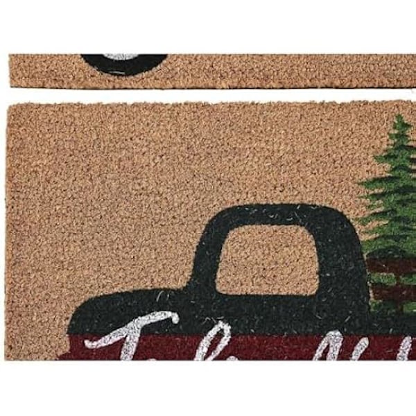 Dörrmatta - DKD HEMINNREDNING - Flerfärgad - PVC och kokosfiber - 60 x 40 cm - Rektangulär Flerfärgad