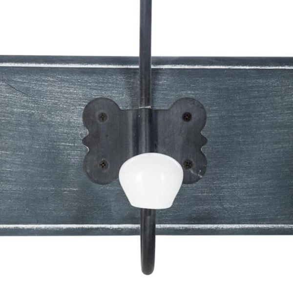 Klädkrok i trä med 5 krokar - ATMOSPHERA - 60X20 L - MDF trä, stengods