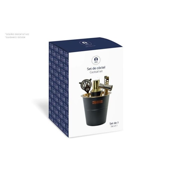 Shaker - sekoitin - cocktailsetti Dkd kodin sisustus - S3053218 - Cocktail Setti, vakio