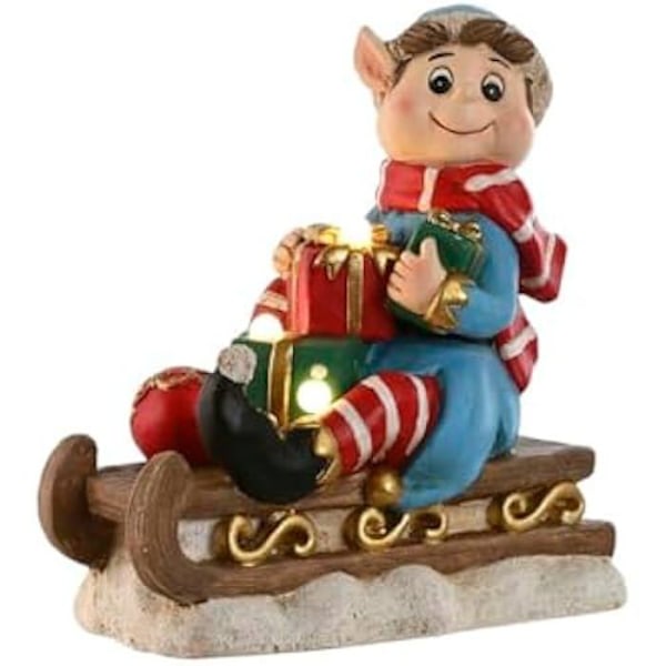 Julepynt - HOME ESPRIT - Flerfarvet - 34 x 36,5 x 19,3 cm - Rød - Indendørs mångfärgad