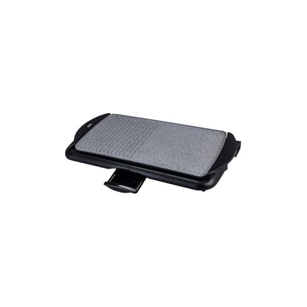 Plancha grill - EDM - 2000W - Non-stick - Sort/Grå - 61,5 x 31 x 8 cm