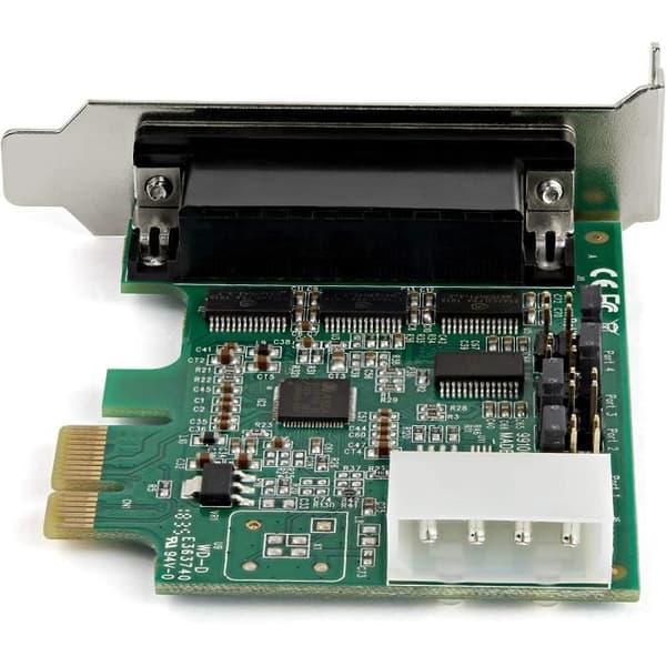 StarTech PCI Express RS232 4-port kort - Adapter - 16950 UART - 256 bytes FIFO buffer - ASIX AX99100 -