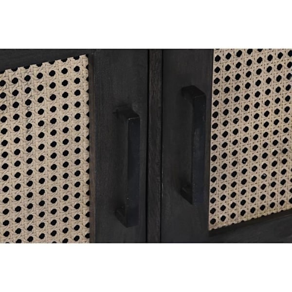 brun skænk i rattan mangotræ (155 x 40 x 61,5 cm)